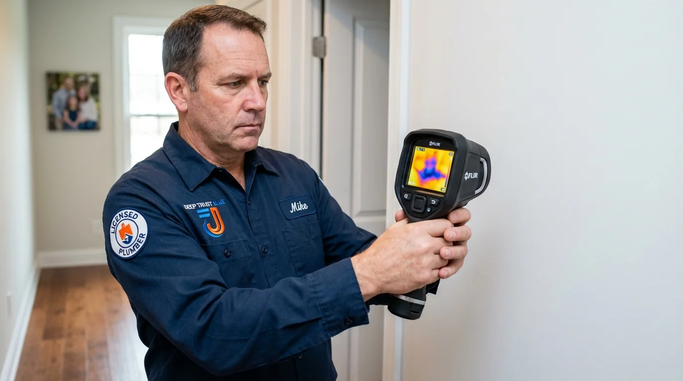 Thermal imaging leak detection by Johns Plumbing LLC in Cantonment
